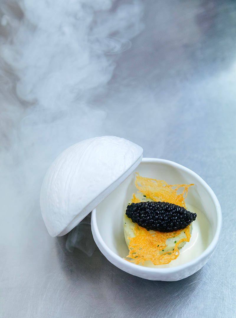 Pomme de Terre Boutary au caviar affiné